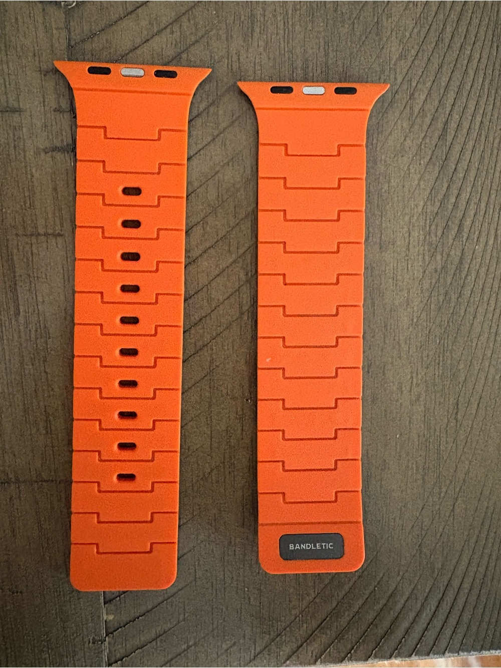 Bandletic Orange Silicone Watch Band for Smartwatches